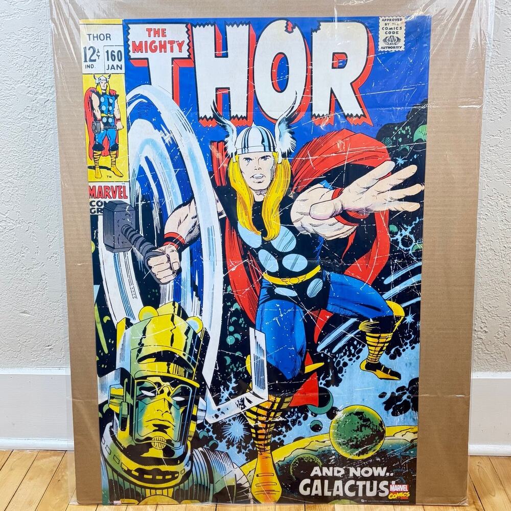 The Mighty Thor Vs Galactus Comic Poster 24" x 36"